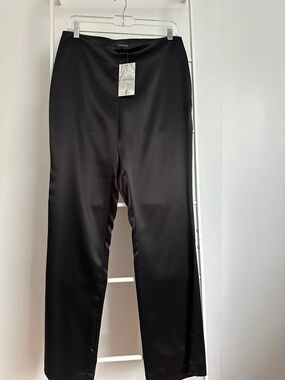 Calvin Klein Women's Black Straight-Leg Dress Pants